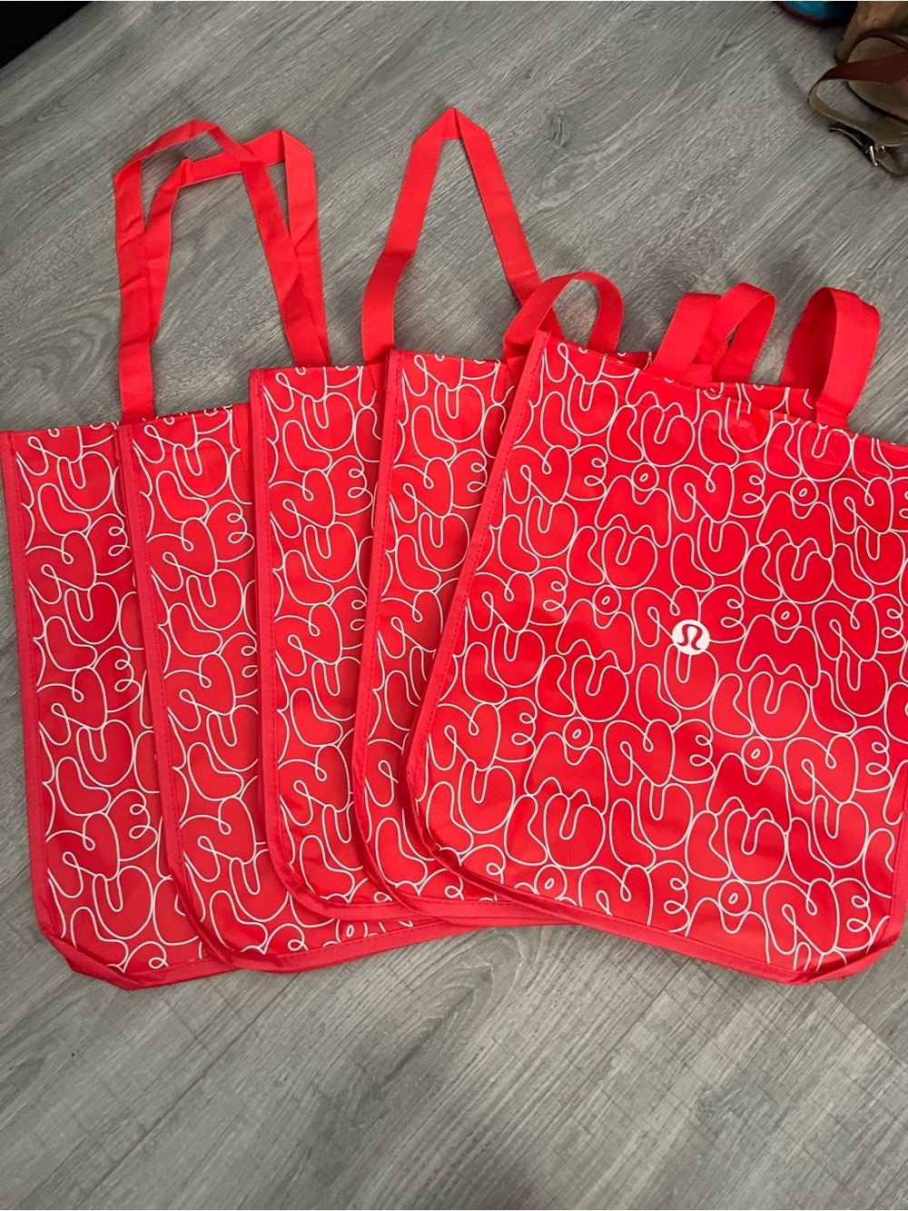 New lululemon athletica Red Graphic Tote Set - Large